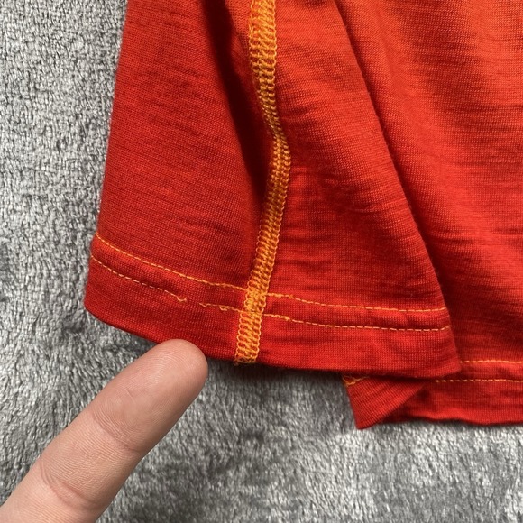 Icebreaker Shirt Womens M BodyFit+ 200 100% Merino Wool V Neck Long Sleeve Ombre - Picture 8 of 13